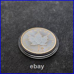2025 1oz Silver Silver Maple Leaf Gold Outline Ruthenium Canada Canada NUR250 #6 2025 1oz Silver Silver Maple Leaf Gold Outline Ruthenium Canada Canada NUR250 #6