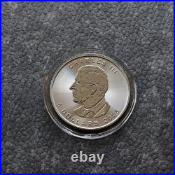 2025 1oz Silver Silver Maple Leaf Gold Outline Ruthenium Canada Canada NUR250 #6