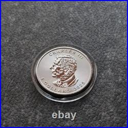 2025 1oz Silver Silver Maple Leaf Gold Outline Ruthenium Canada Canada NUR250 #6 2025 1oz Silver Silver Maple Leaf Gold Outline Ruthenium Canada Canada NUR250 #6