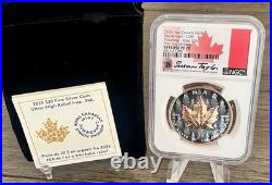2025 $20 Canada Maple Leaf Coin Rose Gold Gilt Rev PF70 NGC FDOI Susan Taylor