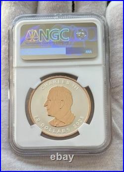 2025 $20 Canada Maple Leaf Coin Rose Gold Gilt Rev PF70 NGC FDOI Susan Taylor