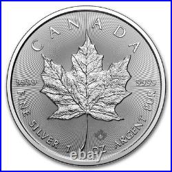 2025 Canada 1 oz Silver Maple Leaf BU (Lot of 10)