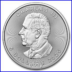 2025 Canada 1 oz Silver Maple Leaf BU (Lot of 10)