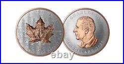 2025 Canada $50 5 Oz Silver Maple Leaf Ultra High Relief RP Rose Gold -Intl Cust