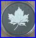 2025 Canada Elegant Silver Maple Leaf with Black Rhodium 1 oz Silver NEW IN STOCK