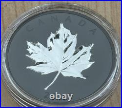2025 Canada Elegant Silver Maple Leaf with Black Rhodium 1 oz Silver NEW IN STOCK