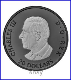 2025 Canada Elegant Silver Maple Leaf with Black Rhodium 1 oz Silver NEW IN STOCK