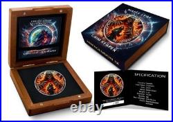 2025 Canada Maple Colored Grim Reaper 1 Oz Silver Mintage Of 400