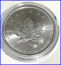 2025 Canada Maple Leaf 1 oz 9999 Fine Silver Bullion 5 Dollar Coin BUNC 2025 Canada Maple Leaf 1 oz 9999 Fine Silver Bullion 5 Dollar Coin BUNC