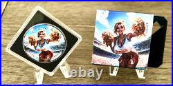 2025 Canada Maple Leaf Cheerleader Edition 1 oz Silver Colorized BU Coin