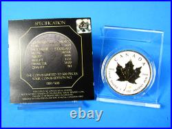 2025 Canada, Maple Leaf, Diamond Dust & 24 K Gold in OGP with COA