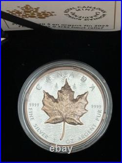 2025 Canada Silver Maple Leaf Ultra High Relief UHR 1 oz Silver Proof SHIP NOW