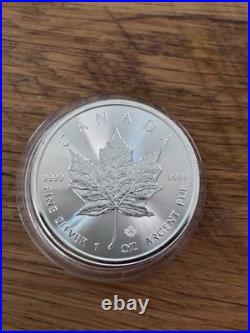 2025 Charles 111 Canada 1 OZ Fine Silver 9999 Maple Silver Coin