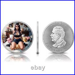 2025 Maple Leaf 1 oz silver coin- Gothic Lust