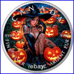 2025 Maple Leaf 1 oz silver coin-Halloween Temptation