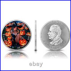2025 Maple Leaf 1 oz silver coin-Halloween Temptation