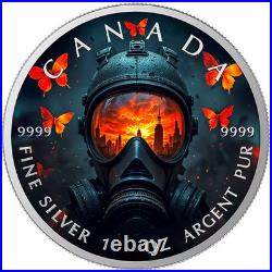 2025 Maple Leaf 1 oz silver coin- Silent Extinction