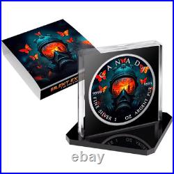 2025 Maple Leaf 1 oz silver coin- Silent Extinction