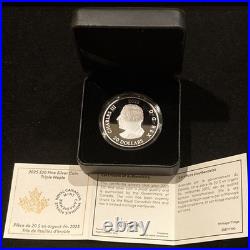 2025 Triple Maple Leaf Silver Coin 1 oz Canada With Box & COA
