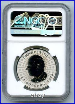 2026 $20 Canada Silver Rev Proof Maple Leaf Uhr VIVID Ngc Pf70 First Releases
