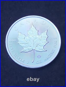 2026 CHARLES III CANADIAN MAPLE LEAF 1oz SOLID SILVER COIN IN CAPSULE