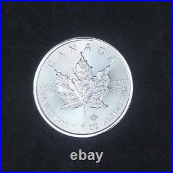 2026 CHARLES III CANADIAN MAPLE LEAF 1oz SOLID SILVER COIN IN CAPSULE