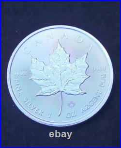 2026 CHARLES III CANADIAN MAPLE LEAF 1oz SOLID SILVER COIN IN CAPSULE