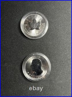 2026 Canada 1 oz Maple Leaf. 999 Fine Silver Bullion Coin in capsule