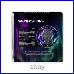 2026 Canada Maple Leaf 1 oz Silver Aurora Borealis Edition