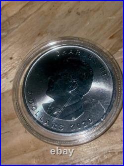 2026 Canada Maple Leaf 1oz. 9999 Fine Silver Coin $5 King Charles III