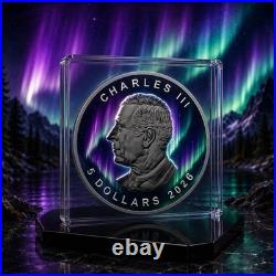 2026 Canada Maple Leaf Aurora Borealis 1 oz Silver Coin Mintage 500 (PRE-ORDER) 2026 Canada Maple Leaf Aurora Borealis 1 oz Silver Coin Mintage 500 (PRE-ORDER)