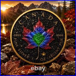 2026 Canada Maple Leaf Imperial Spectrum Edition 1 oz Silver Coin (PRE-ORDER)