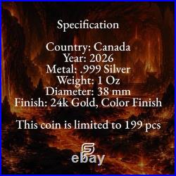 2026 Canada Maple Leaf Phoenix Rising Edition 1 oz Silver Coin (PRE-ORDER)