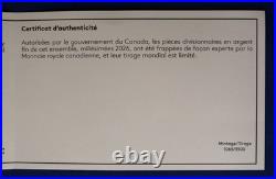 2026 Canada Silver Proof Maple Leaf 5 coin Set in Case with COA