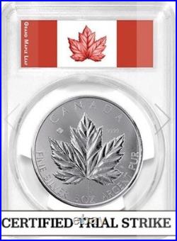 2026 Canadian 5oz Silver Grand Maple Leaf PCGS First Trial Strikeonly 1000