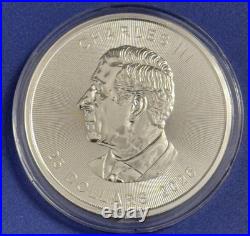 2026 Canadian Grand Maple Leaf Silver 5oz BU Coin. 9999 (In Capsule)