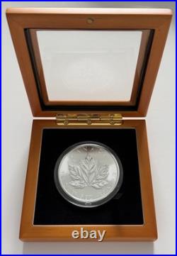 2026 Canadian Grand Maple Leaf Silver 5oz BU Coin. 9999 (In Display Box)