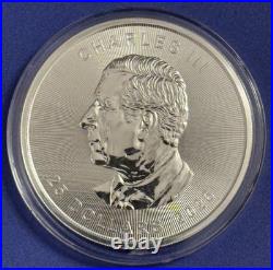 2026 Canadian Grand Maple Leaf Silver 5oz BU Coin. 9999 (In Display Box)