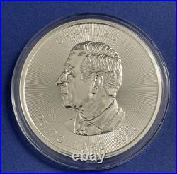 2026 Canadian Grand Maple Leaf Silver 5oz BU Coin. 9999 (In Display Box)