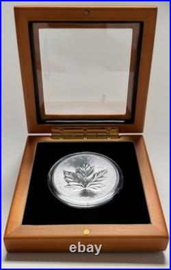 2026 Canadian Grand Maple Leaf Silver 5oz BU Coin. 9999 (In Display Box)