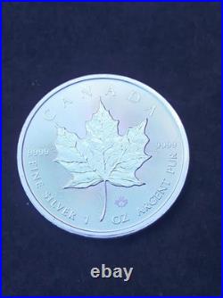 2026 Charles III Canada 1oz Silver Maple Leaf. 9999 Fine Silver Coin in Capsule