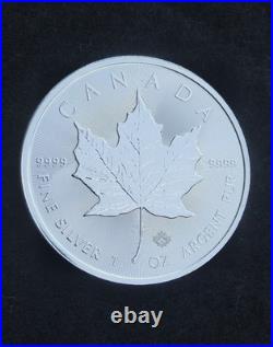 2026 KING CHARLES III CANADA MAPLE LEAF 1oz SOLID SILVER COIN IN CAPSULE