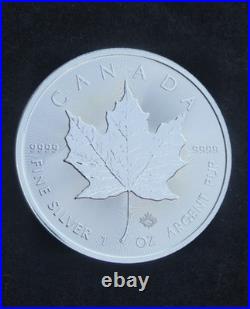 2026 KING CHARLES III CANADA MAPLE LEAF 1oz SOLID SILVER COIN IN CAPSULE
