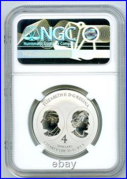 2026 S$4 Canada Qeii Centenary Silver Maple Leaf Ngc Pf69 Rev Proof Mintage 3500