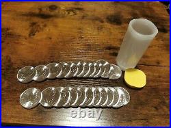 25 X 1 Oz Silver Canadian Maple 2020 Coins in Tube 9999 Pure Royal Canadian Mint