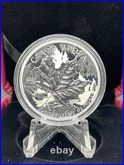 25th Anniversary of the Silver Maple Leaf High Relief Piedfort 1 Oz Silver Coin