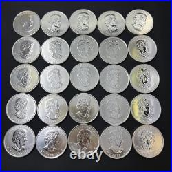 25x2022 Silver Maple Leaf Coins 1 oz. 9999 Pure BU-LOT Z 10 25x2022 Silver Maple Leaf Coins 1 oz. 9999 Pure BU-LOT Z 10
