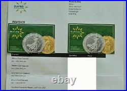3 2021 Silver Maple Leaf 1oz Canadian Silver Bullion Coins U/circulated Capsule