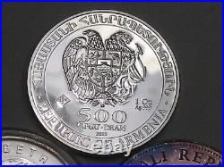 3 Silver Coins 1oz. 999 each 2015 Noah's Ark, 08 Maple Leaf, 13 Somalia Elephant
