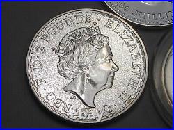 3 Silver Coins 1oz. 999 each 2016 Somalia Elephant, 16 Britannia, 12 Maple Leaf